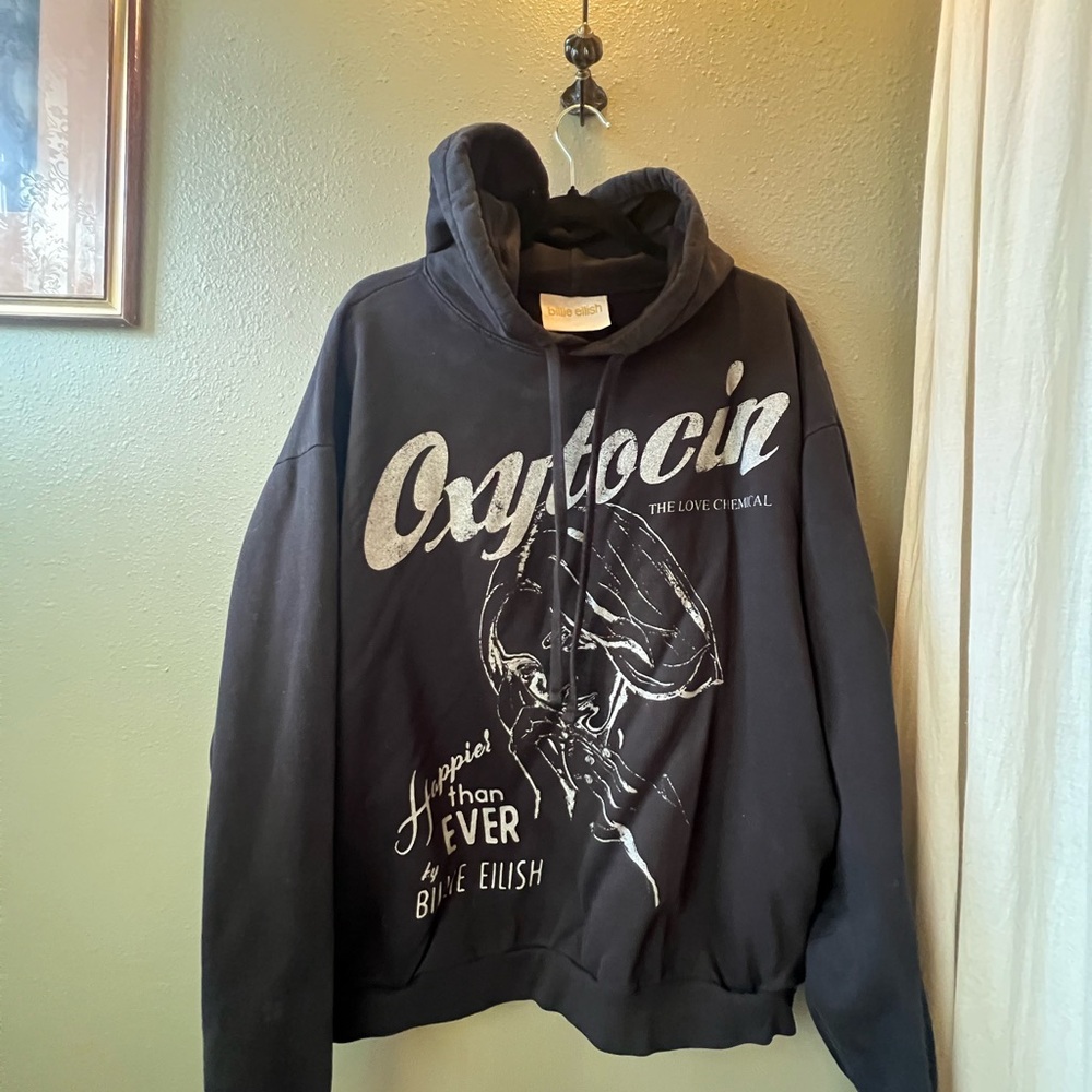 Billie Eilish Black Hoodie - 'Oxytocin'